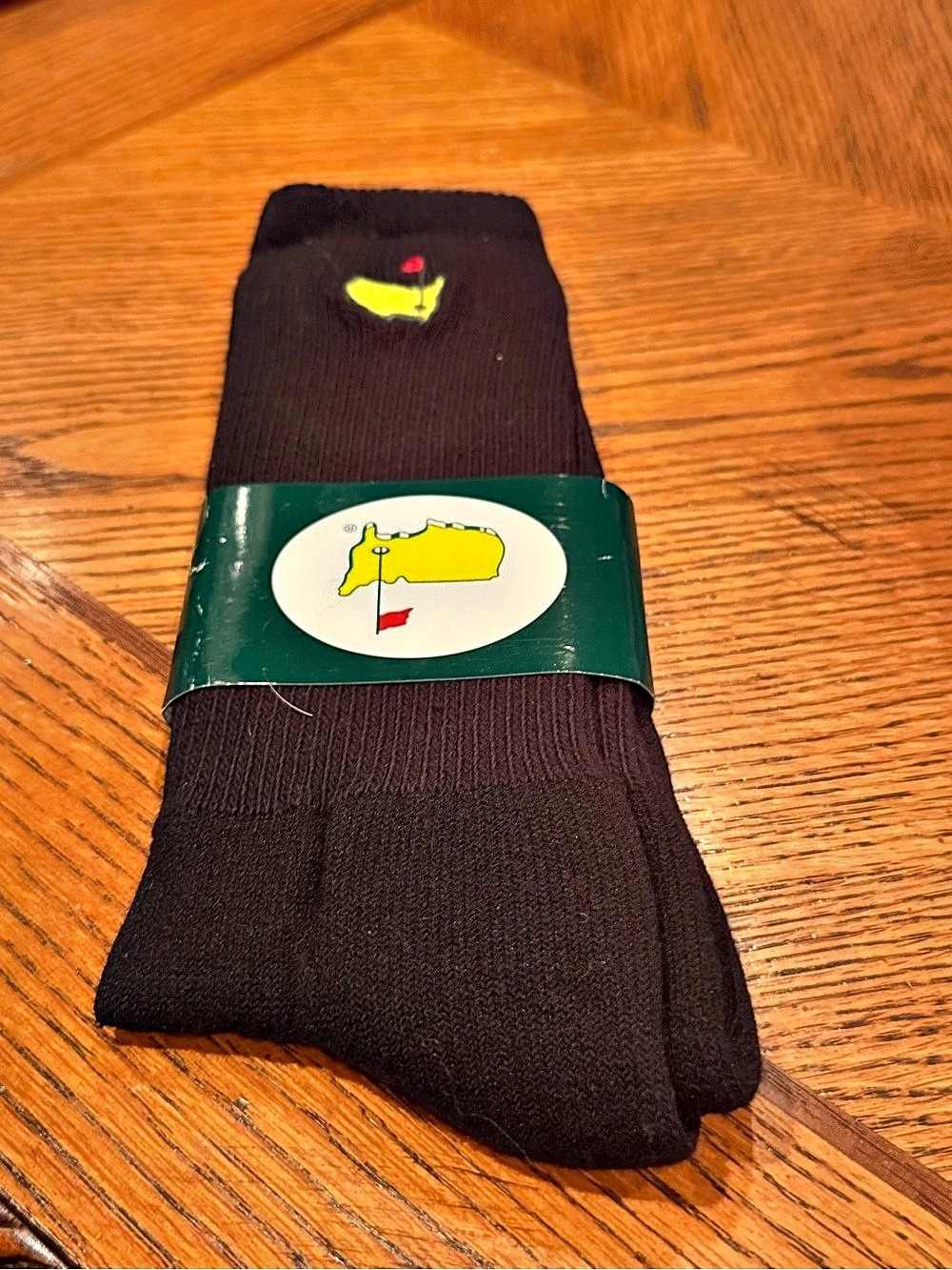 Masters Tournament Official Logo Golf Socks Black